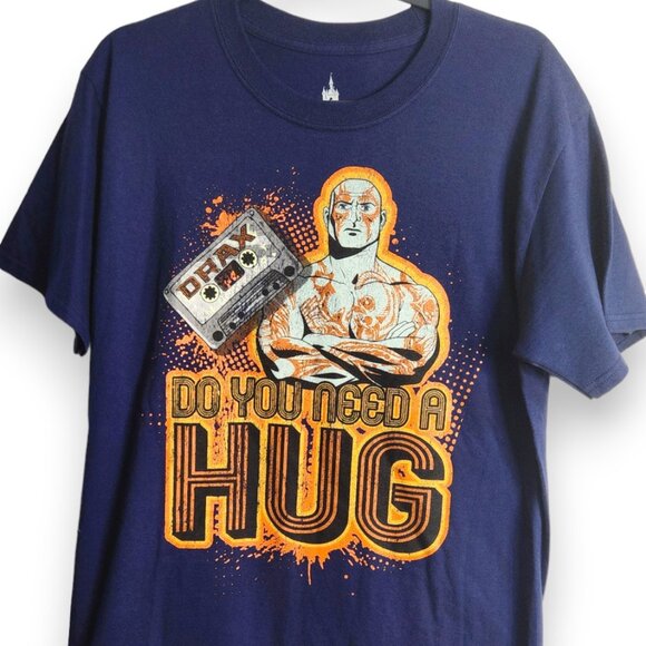 Guardians of Galaxy Mission T-shirt, Drax,  Do you Need a Hug - 2 sided, size M - Picture 2 of 6